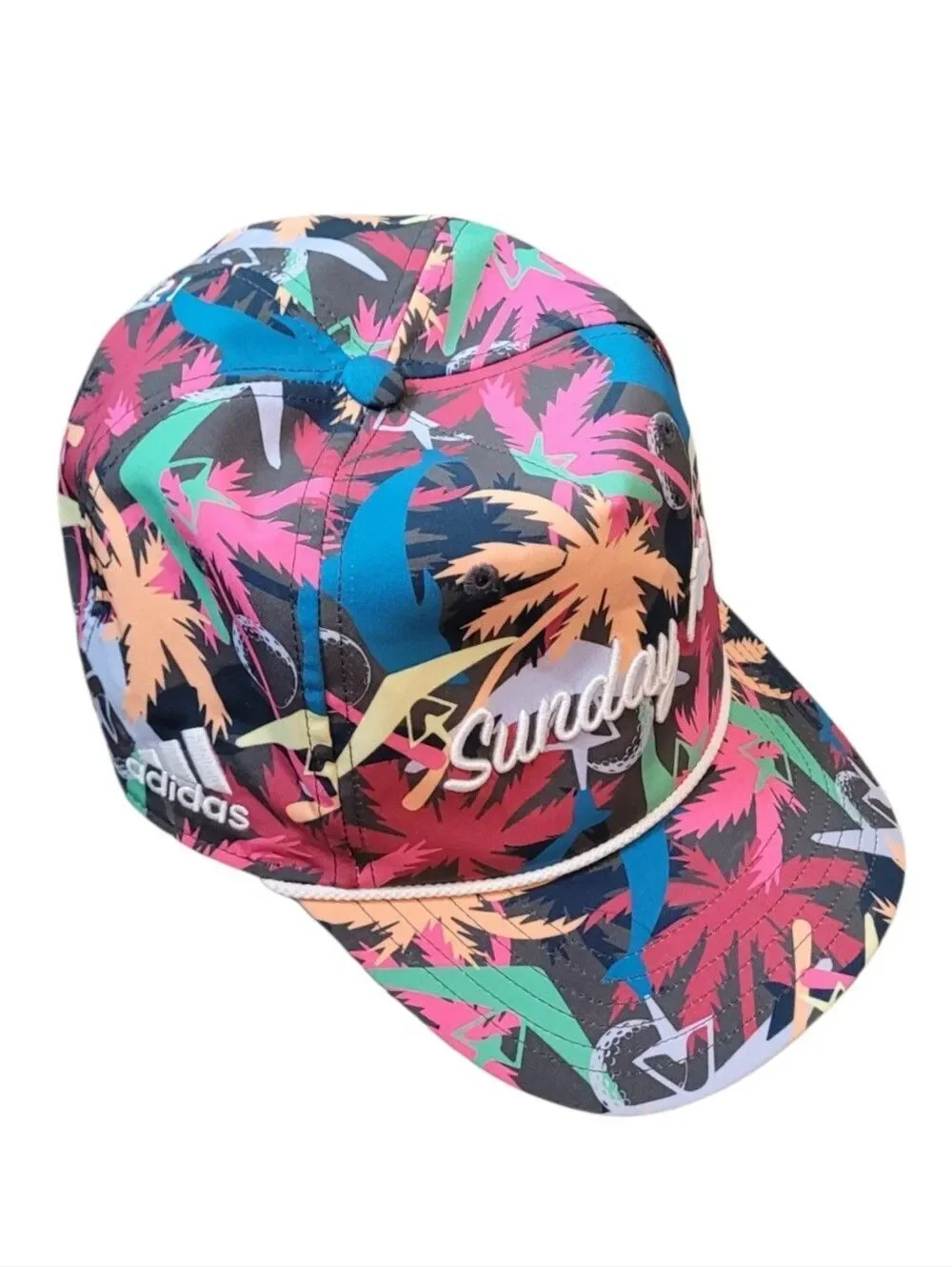 adidas Sunday Pines Tropical Print Baseball Hat OS